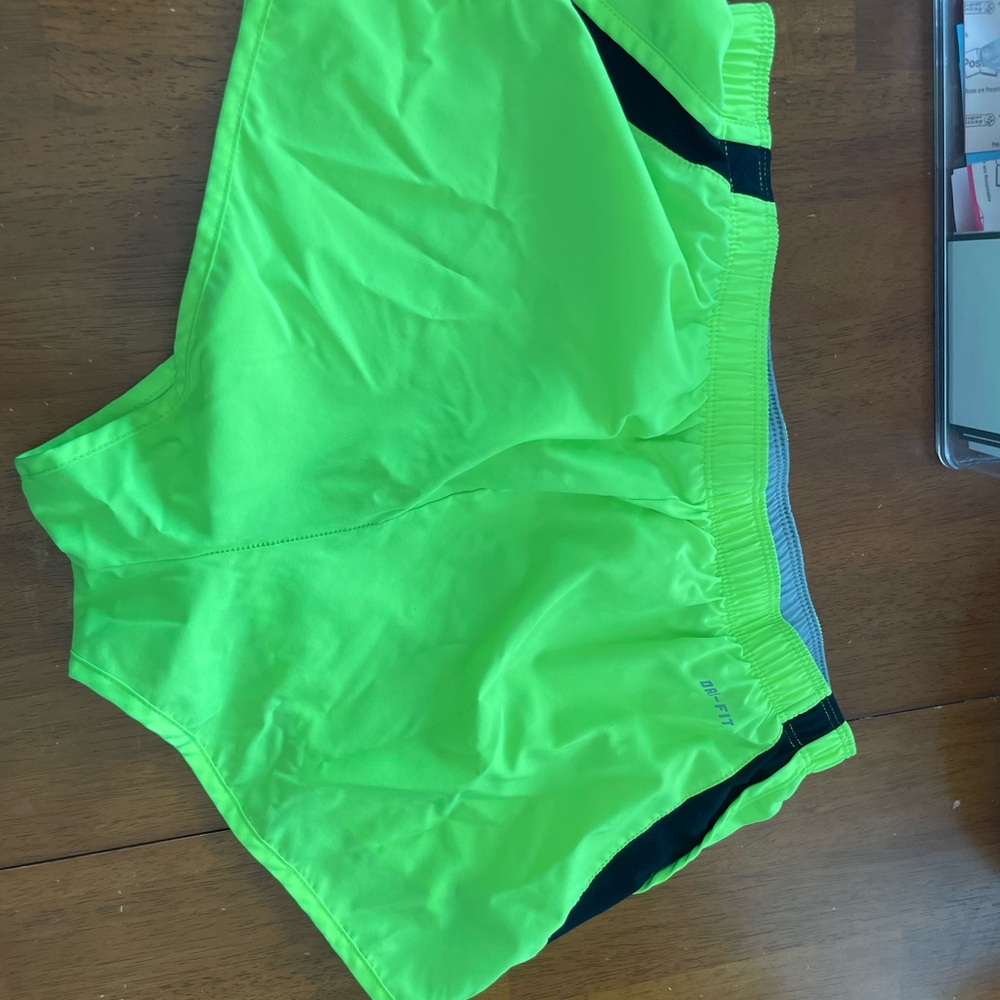 Vibrant Neon Green Nike Shorts